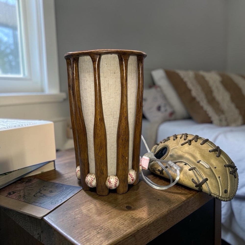 At Home Baseball Bat‎ Table Lamp